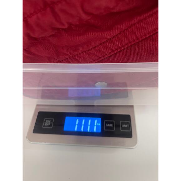 GAP Red Utility Jacket Pockets Zipper Snap Buttons - Size Women's Medium - Picture 9 of 9